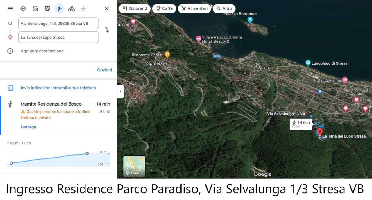 Apartmán La Tana Del Lupo Stresa Exteriér fotografie